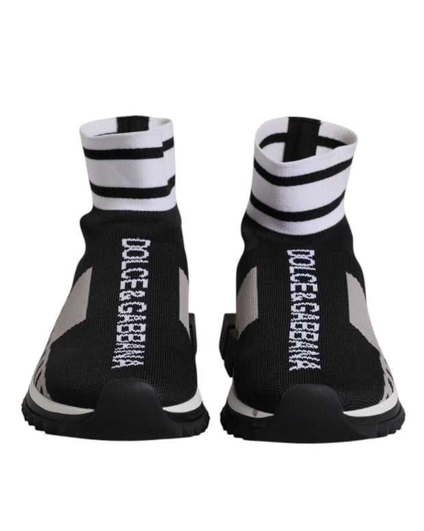 Black Gray Sorrento Socks Women Sneakers Shoes