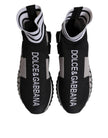 Black Gray Sorrento Socks Women Sneakers Shoes