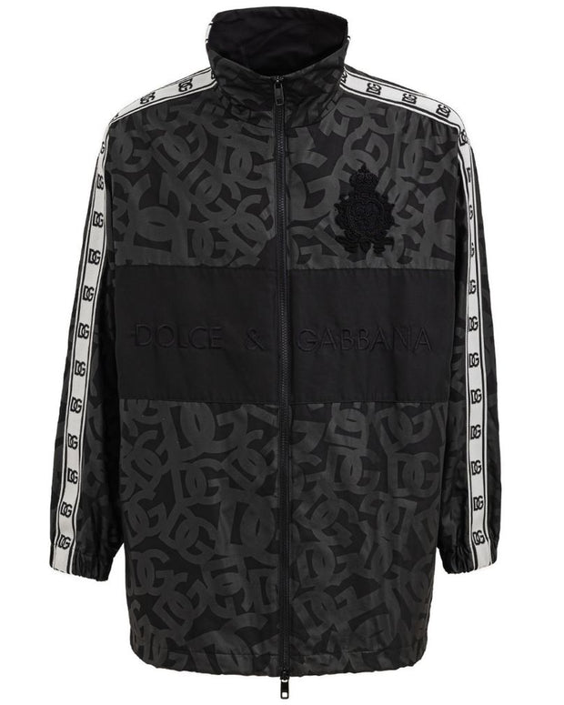 Black Polyester Shell Jacket