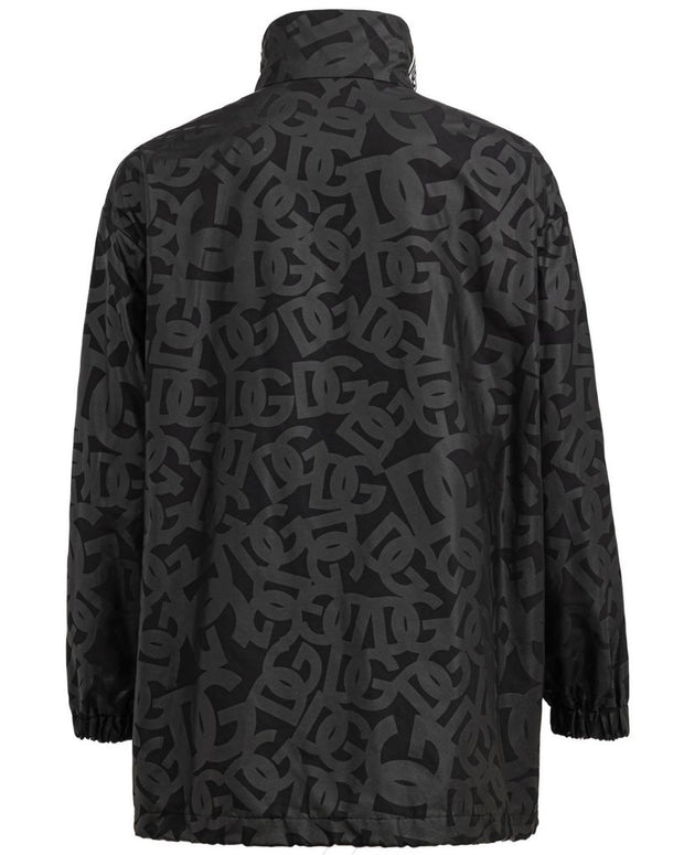 Black Polyester Shell Jacket