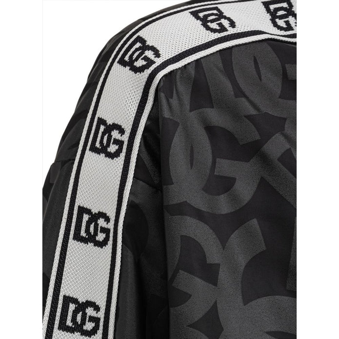 Black Polyester Shell Jacket