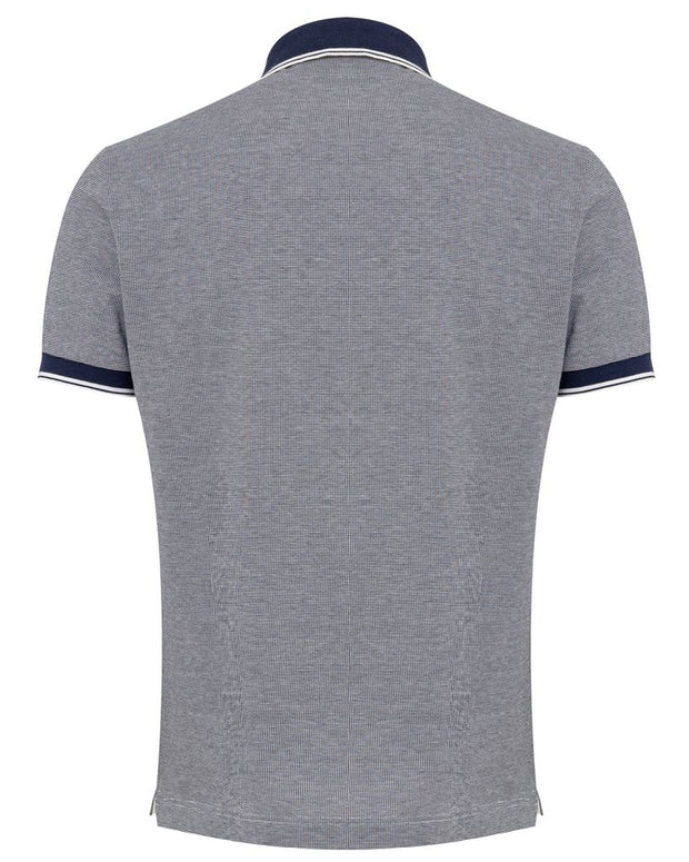 Blue Cotton Polo Shirt