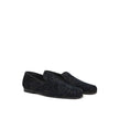 Blue Leather Slip-On Loafer