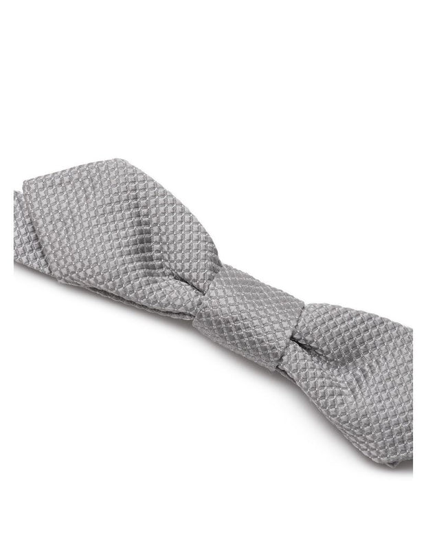 Gray Silk Bowty