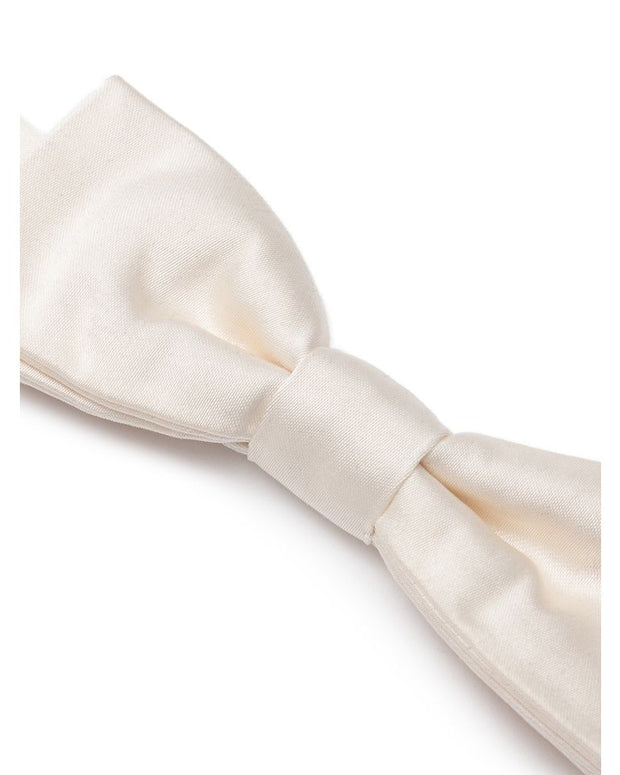 White Silk Bowty