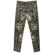 Green Cotton Casual Pants