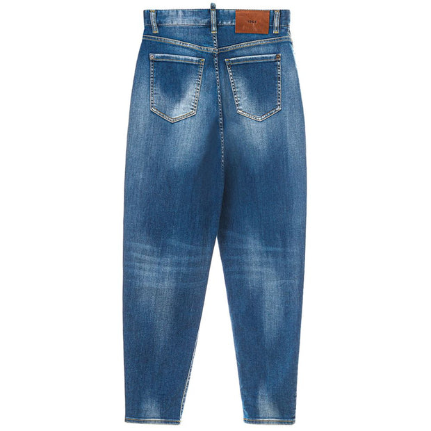 Blue Cotton Jeans Denim