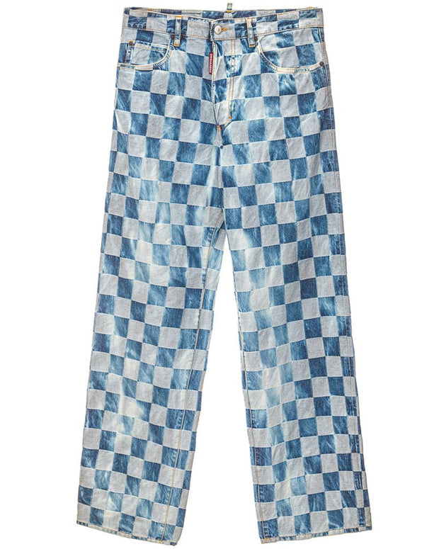 Blue Cotton Relaxed Fit Jeans