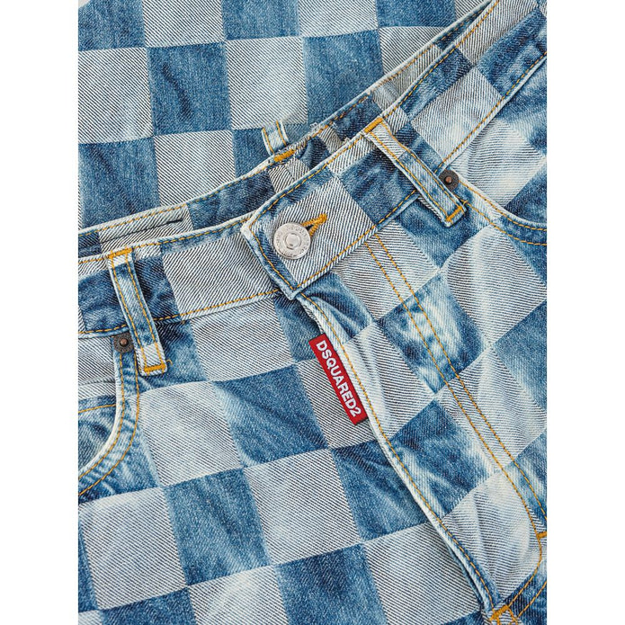 Blue Cotton Relaxed Fit Jean