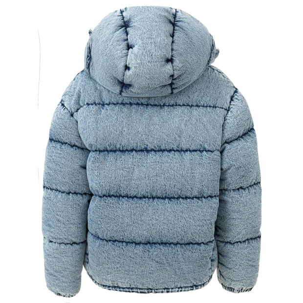 Blue Polyester Coat