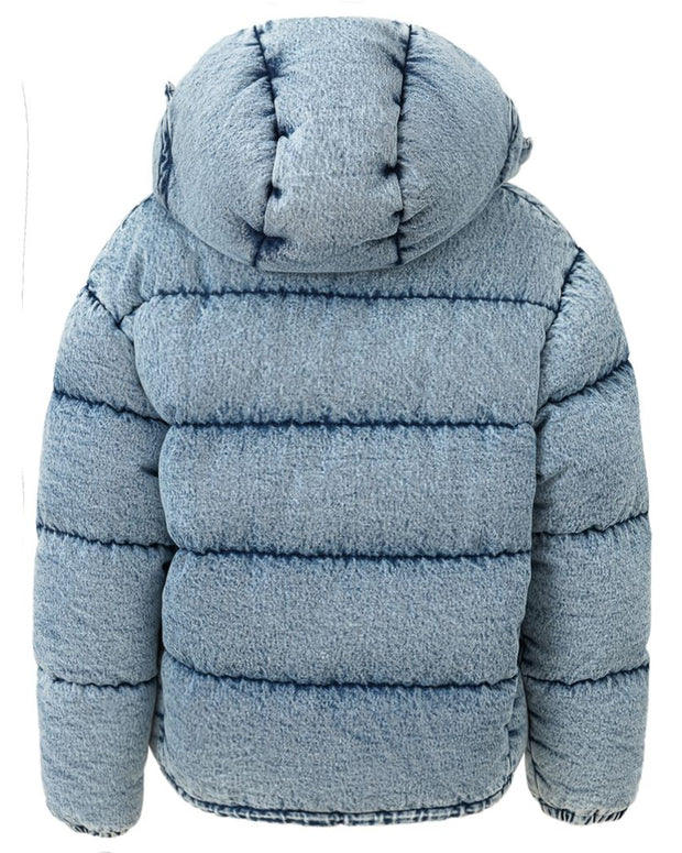 Blue Polyester Coat