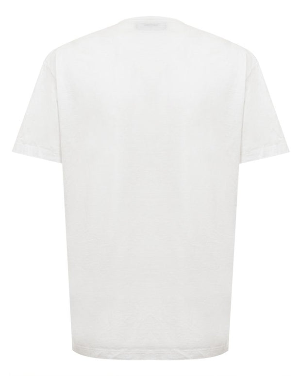 Chic White Cotton Staple Tee