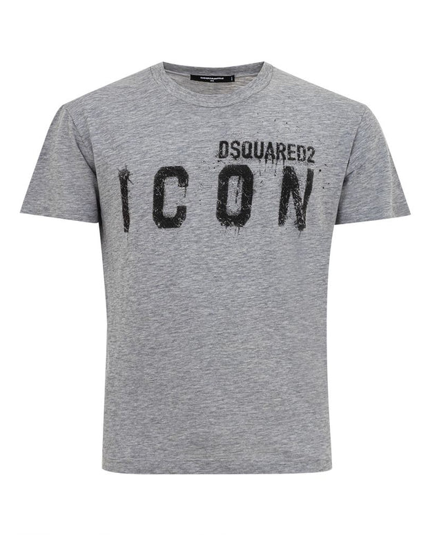 Sleek Gray Cotton Tee for Stylish Men