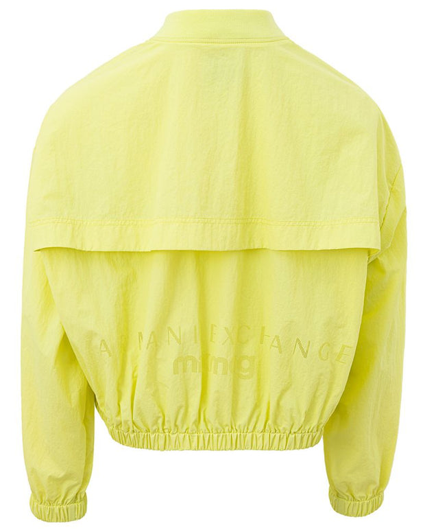 Chic Yellow Polyamide Jacket for Women