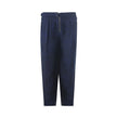 Blue Linen Casual Pants