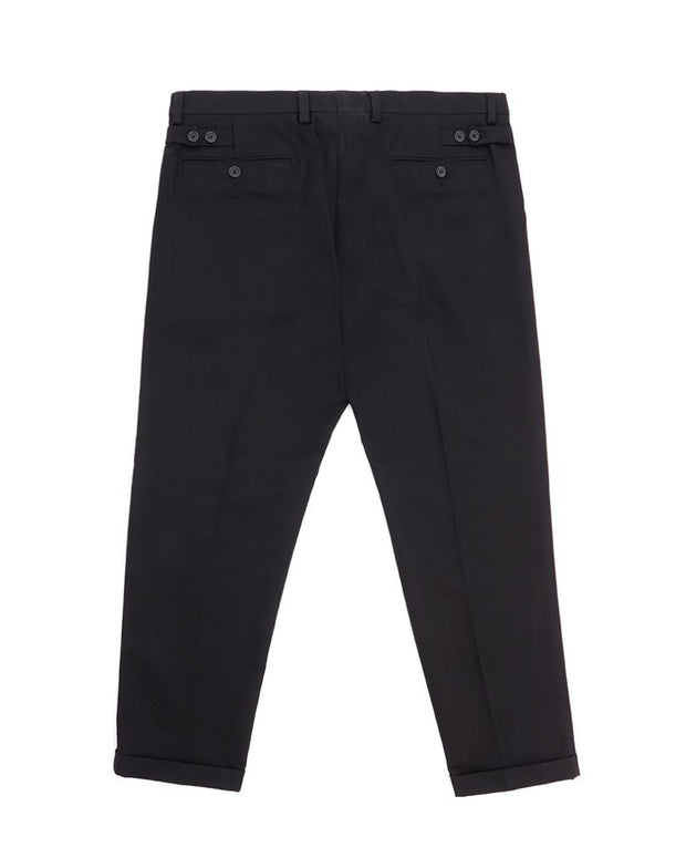Elegant Black Cotton Pants for Men