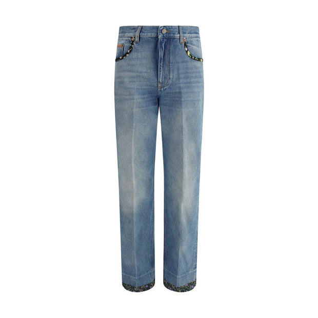 Jeans with floral details