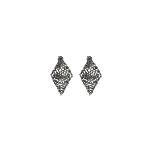 Faceted silver Earrings