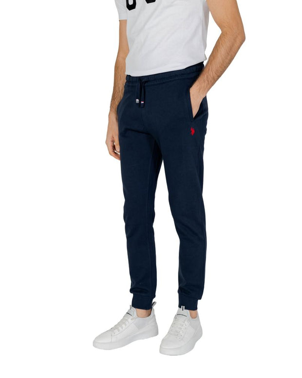 Blue Cotton Joggers Workout Pant