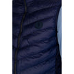Blue Polyamide Sleveless Jacket