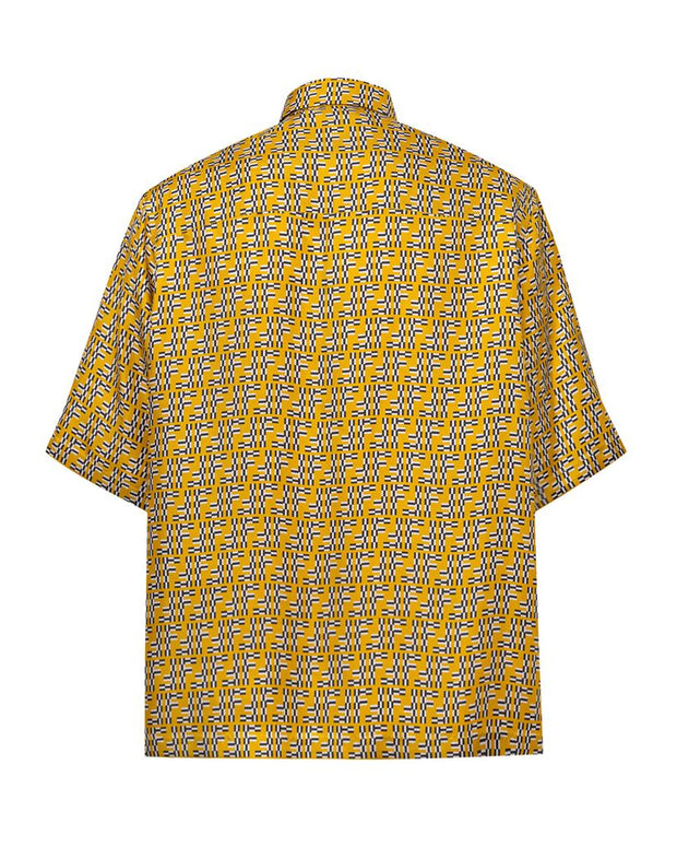 Yellow Silk Shortsleeve