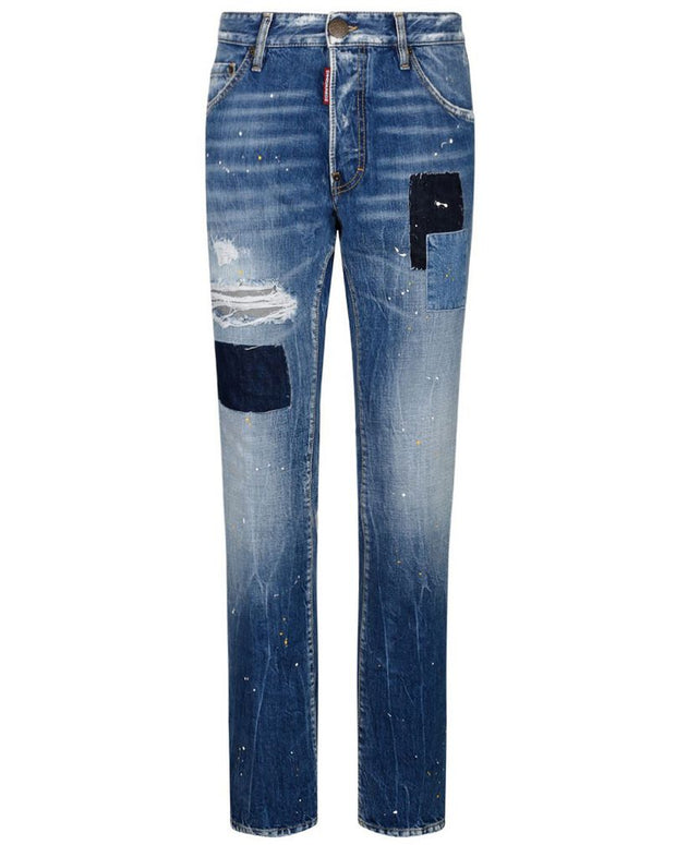 Blue Cotton Men's Slim-Fit Jean