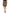 Brown Polyester Brocade A-line Mini Skirt