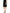 Black Wool Fringe High Waist Pencil Mini Skirt