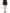 Black Virgin Wool High Waisted Mini Skirt