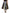 Multicolor Patchwork High Waisted Midi Skirt