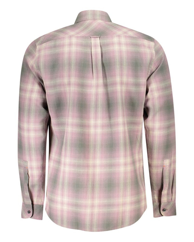 Pink Cotton Men Shirt