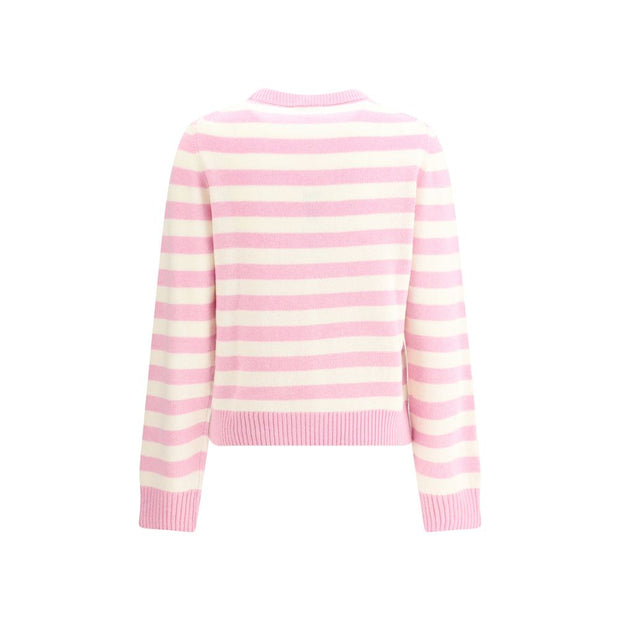 Striped sweater with rabbit