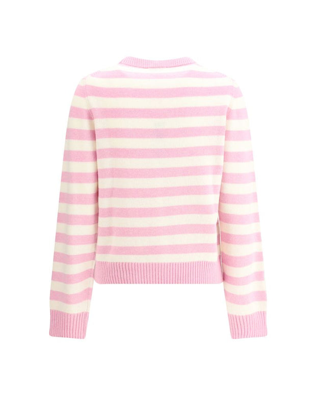 Striped sweater with rabbit