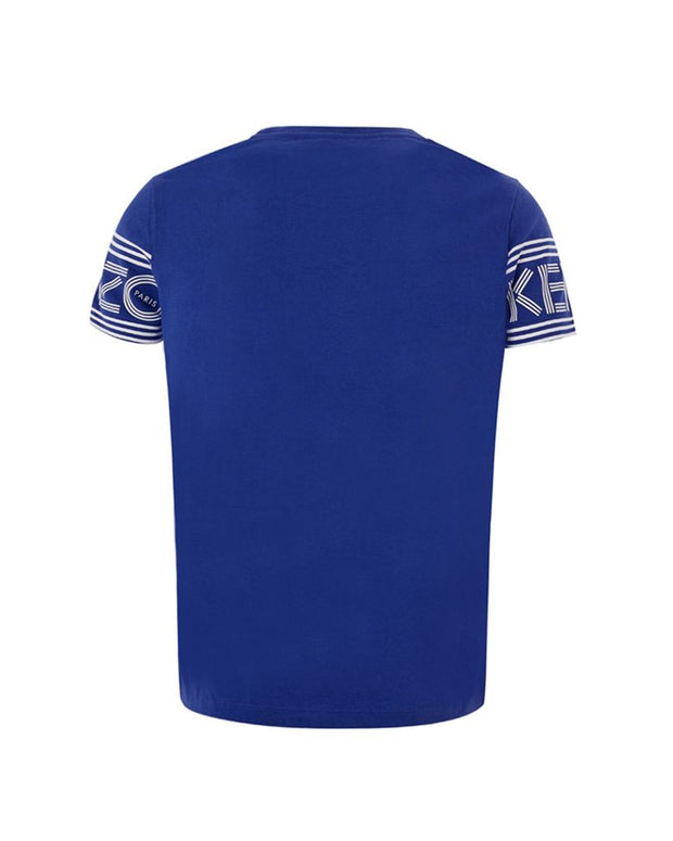 Chic Blue Cotton Tee for Stylish Comfort