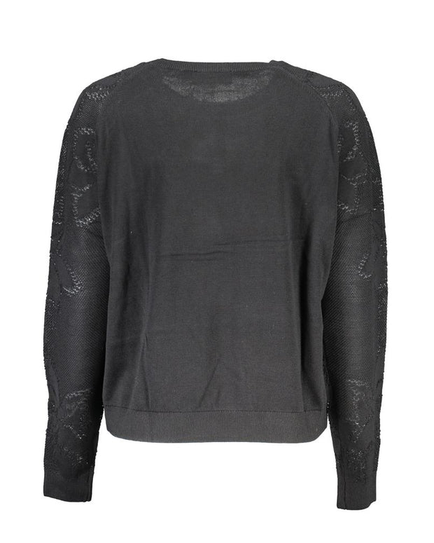 Black Cotton Sweater