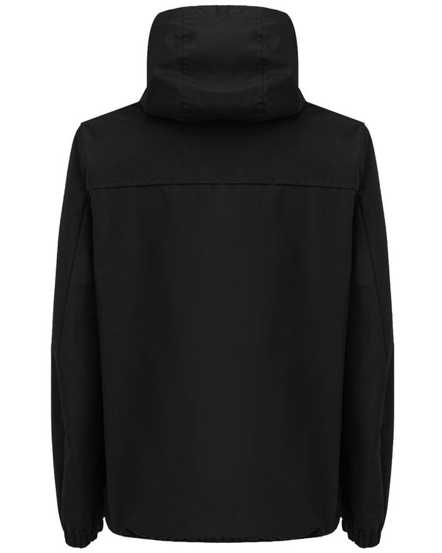 Black Polyester Shell Jacket