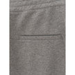 Chic Gray Cotton Blend Trousers