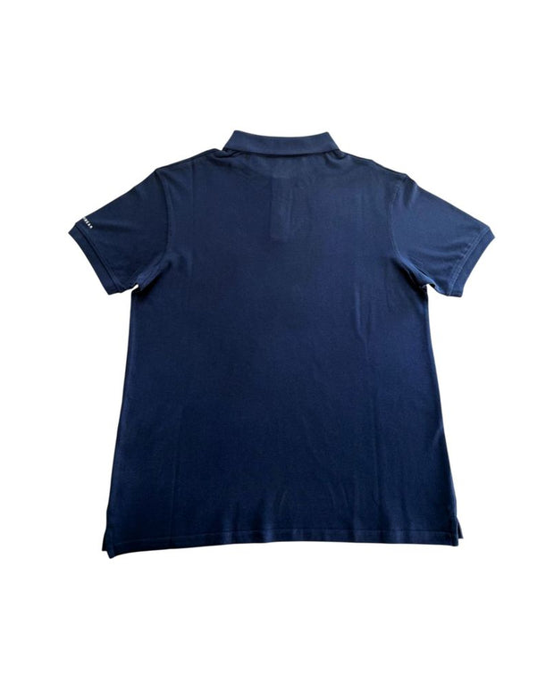 Blue Cotton Men's Polo Shirt