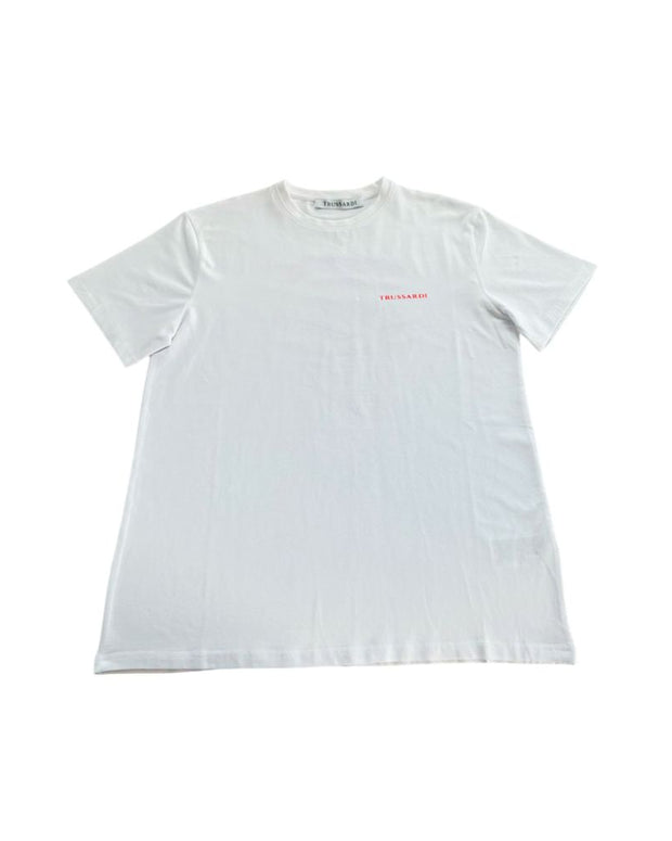White Cotton Men's T-Shirt