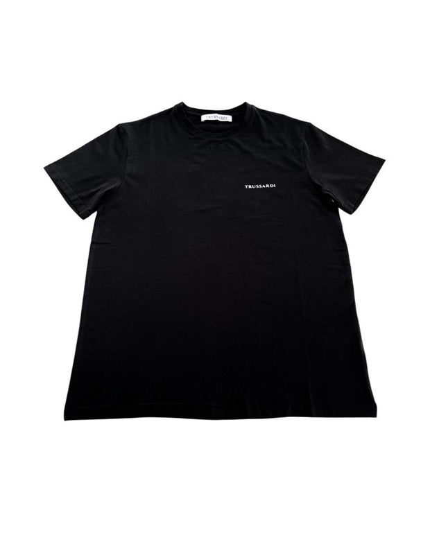 Black Cotton Men T-Shirt