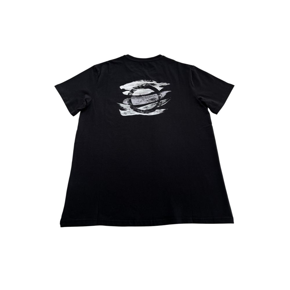 Black Cotton Men T-Shirt