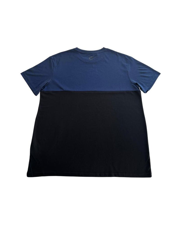 Blue Cotton Men T-Shirt