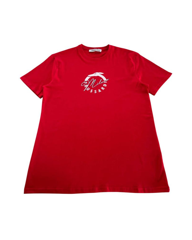 "Red Cotton Men T-Shirt"