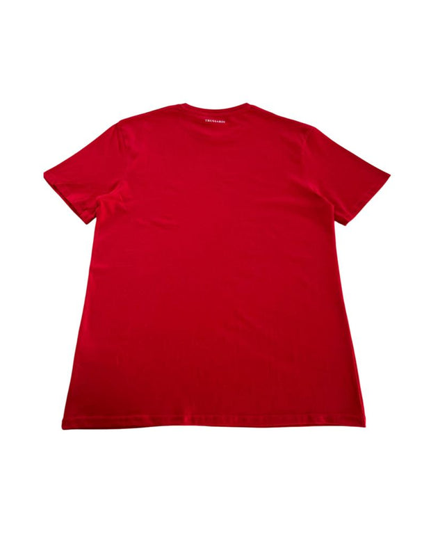 "Red Cotton Men T-Shirt"