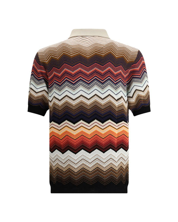 ZigZag Pattern Polo Shirt