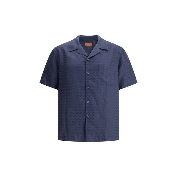 Bowling Shirt with shiny ZigZag pattern