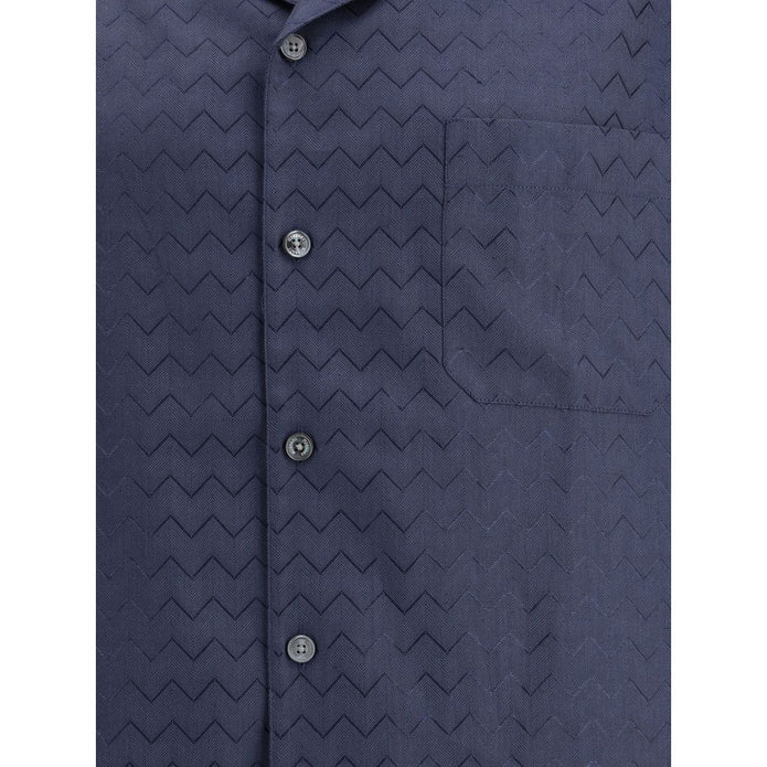 Bowling Shirt with shiny ZigZag pattern