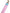 Pink Blue Leather Handle Bag Shoulder Strap