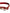 Red Leather Floral Embellish Bag Shoulder Strap