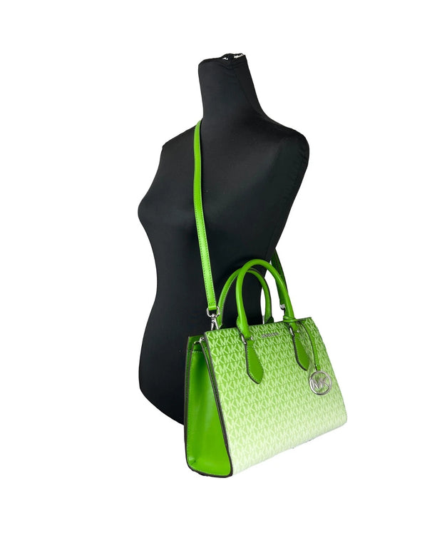 Sheila Medium Crossbody Satchel Purse Bag Jungle Green